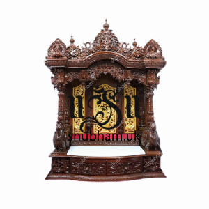 Exquisite Wooden Mandir Temple UK