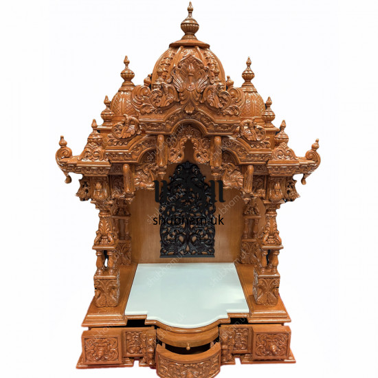 Sevan Wood Pooja Mandir Temple for Home