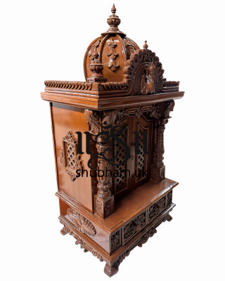 Teak Wood Carved Mandir UK