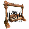 2 to 3 Seater Indian Indoor Wooden Swing Handcarved Indian Jhoola - Jhula UK 2 to 3 Seater Indian Indoor Wooden Swing Handcarved Indian Jhoola - Jhula UK