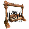 3 Seater Indian Indoor Wooden Swing Handcarved Indian Jhoola - Jhula UK