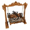 Beautiful Wooden Swing Jhula for UK Home with Peacock Design