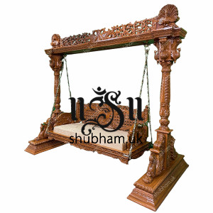 Carved Beautifully Indian Wooden Jhula Swing for UK Carved Beautifully Indian Wooden Jhula Swing for UK
