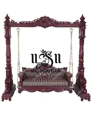 Royal Seater Wooden Swing Jhula for Home UK