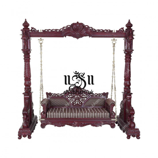 Royal Seater Wooden Swing Jhula for Home UK
