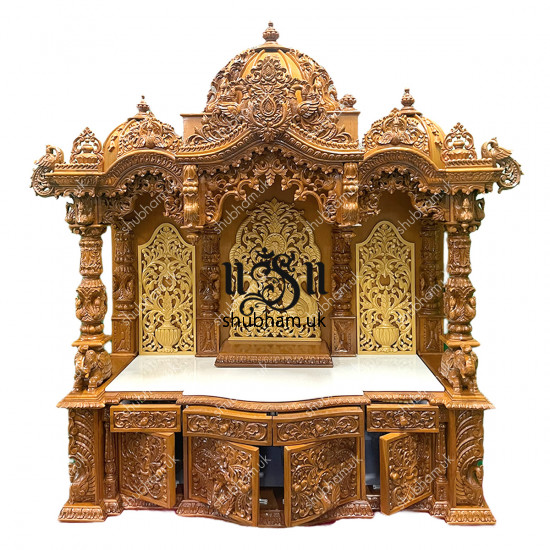 Magnificent Teakwood Pooja Mandir