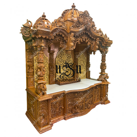 Magnificent Teakwood Pooja Mandir