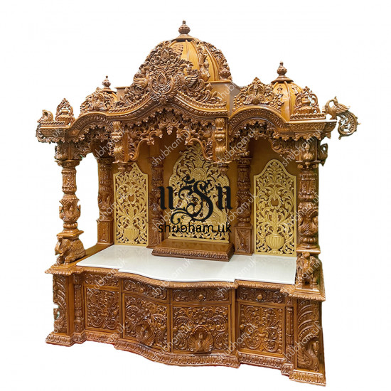 Magnificent Teakwood Pooja Mandir