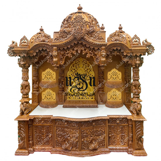 Magnificent Teakwood Pooja Mandir