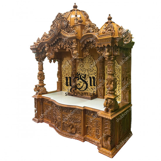 Magnificent Teakwood Pooja Mandir