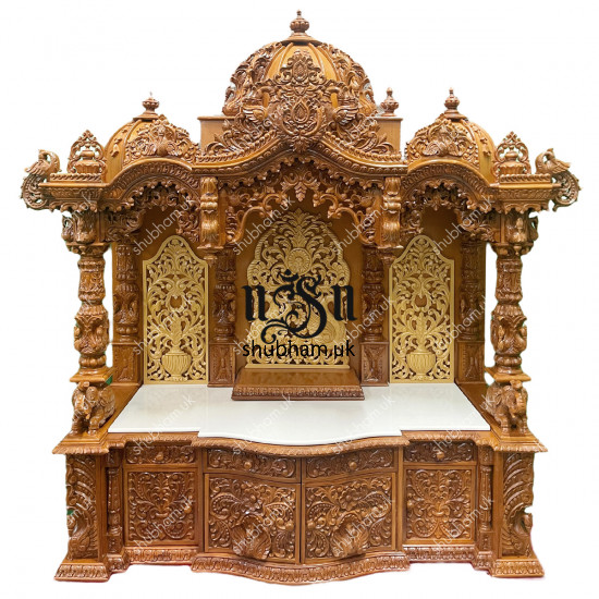 Magnificent Teakwood Pooja Mandir