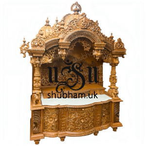 Sevan Wood High Drawer Peacock Side Panel Temple