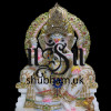 Pure White Marble Ganesh Statue Murti for Your Home Temple in the UK