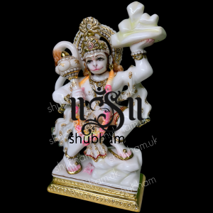 Exquisite Lord Bajrangi Hanuman Marble Statue Idol UK 15 inch