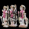 Pure White Marble Elegant Ram Darbar Statue Set for home temple