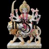 Exquisite White Marble Ambey Durga Maa Statues Murti for home