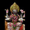 Embellished look Handcarved Marble Durga Maa Statue Idol UK