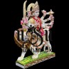 White Marble Durga Maa Statues Moorti in Antique Colour Theme