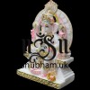 Pure White Vietnam Marble Ganesh Ji Murti Beautiful Carved Statue