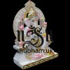 Pure White Vietnam Marble Ganesh Ji Murti Beautiful Carved Statue