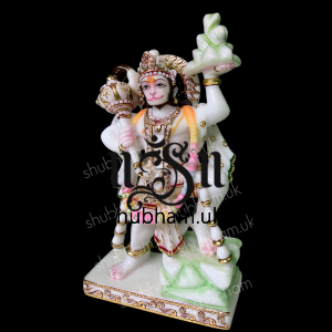 Reflecting Elegance Lord Hanuman Marble Murti Statue for Home