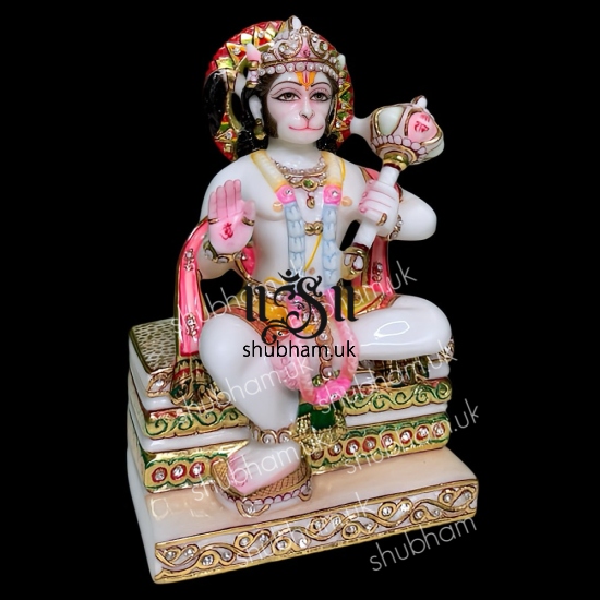 Our Signature Design Lord Hanuman Ji marble murti Idol for home