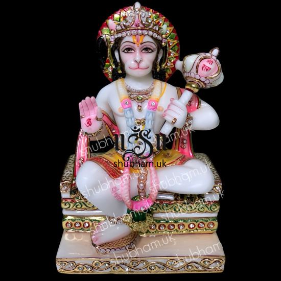 Our Signature Design Lord Hanuman Ji marble murti Idol for home
