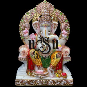Buy Hindu God Lord Ganesh Elegant Marble Statue Murti 
