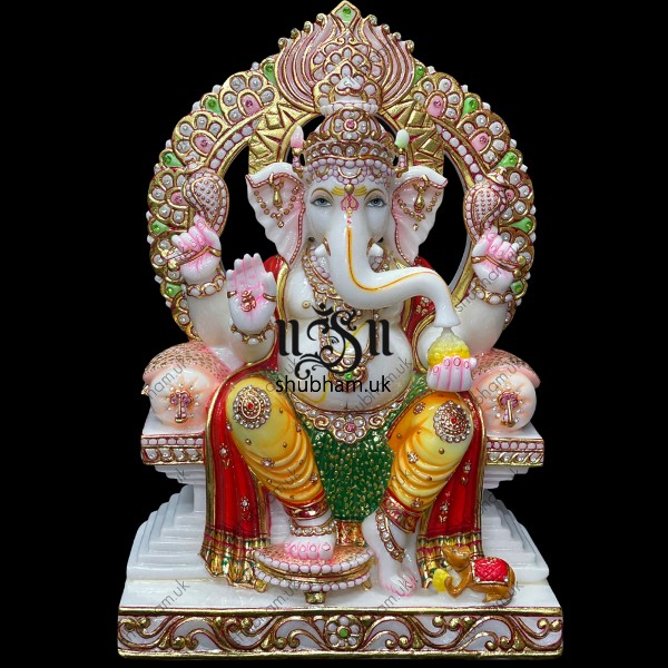 Buy Hindu God Lord Ganesh Elegant Marble Statue Murti  Buy Hindu God Lord Ganesh Elegant Marble Statue Murti