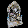 Extremely beautiful  Ganesha Marble Statue seated on Sinhasan for home in the UK