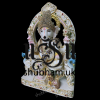 Extremely beautiful  Ganesha Marble Statue seated on Sinhasan for home in the UK