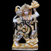 Engraved Beautifully Marble Statue of Hanuman in Antique colour theme