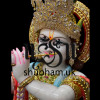 Stunning 30 inch Makrana Marble Statue Murti of Lord Krishna for home