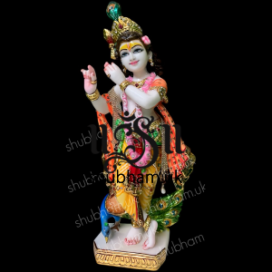  Beautiful Banke Bihari Marble Moorti Statue of Krishna in the UK