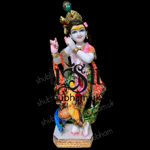  Beautiful Banke Bihari Marble Moorti Statue of Krishna in the UK