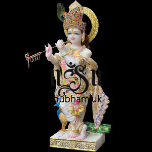 Magnificent Krishna Murti Idol in Vietnam Marble for home in the UK Magnificent Krishna Murti Idol in Vietnam Marble for home in the UK