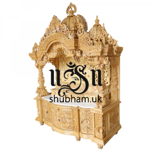 Beautifully Hand Carved Wooden Temple for home