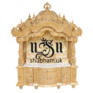 Beautifully Hand Carved Wooden Temple for home