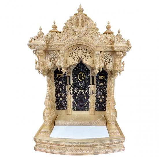 Beautifully Hand Carved Wooden Temple for home