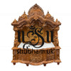 Elegant Crafted Teak wood Temple Puja Mandir UK