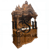 Engraved Beautifully Teak Wood Temple for Home in the UK