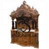 Engraved Beautifully Teak Wood Temple for Home in the UK