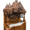 Engraved Beautifully Teak Wood Temple for Home in the UK