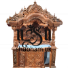 Engraved Beautifully Teak Wood Temple for Home in the UK