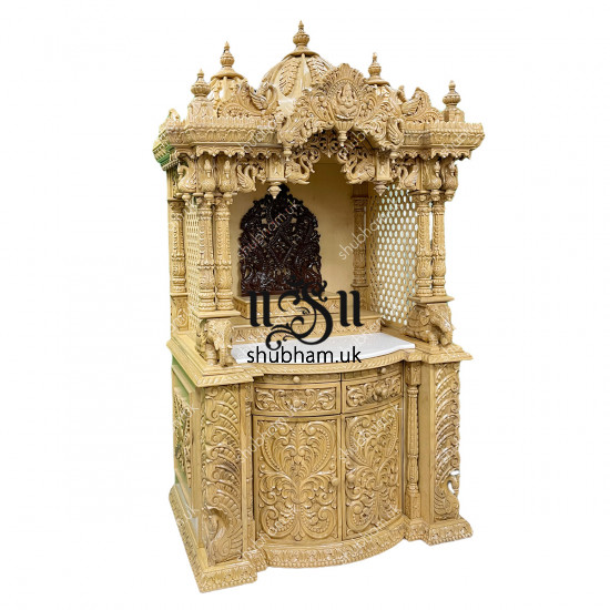 Buy Sevan Wood Hindu Temple for Home