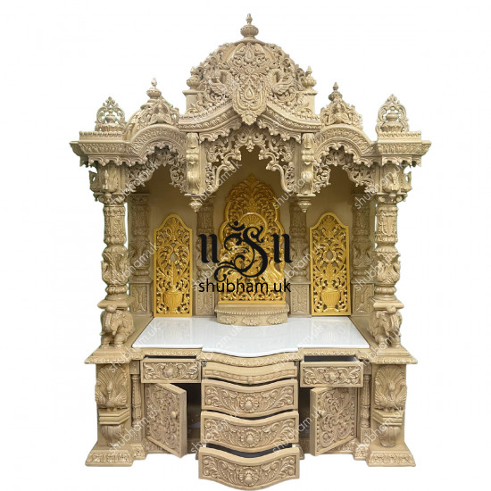 Authentic Indian Sevan Wood Mandir 