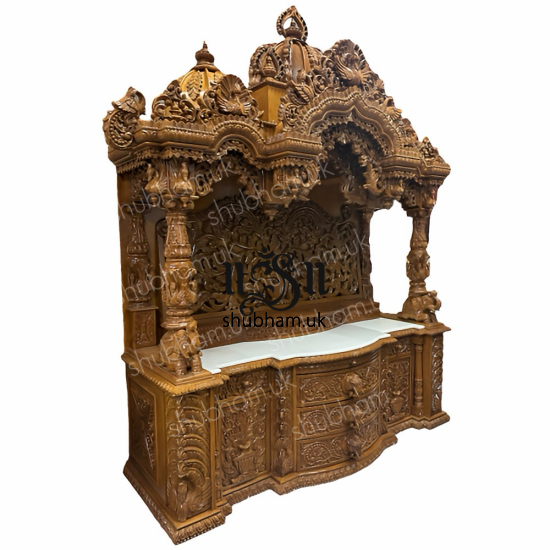 Buy Big Exquisite Wooden Mandir Temple in the UK