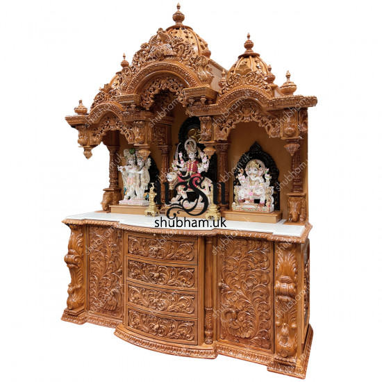 Buy Big Exquisite Wooden Mandir Temple in the UK