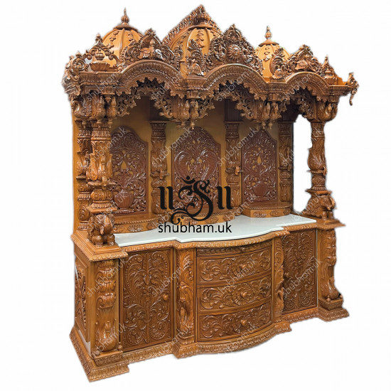 Buy Big Exquisite Wooden Mandir Temple in the UK