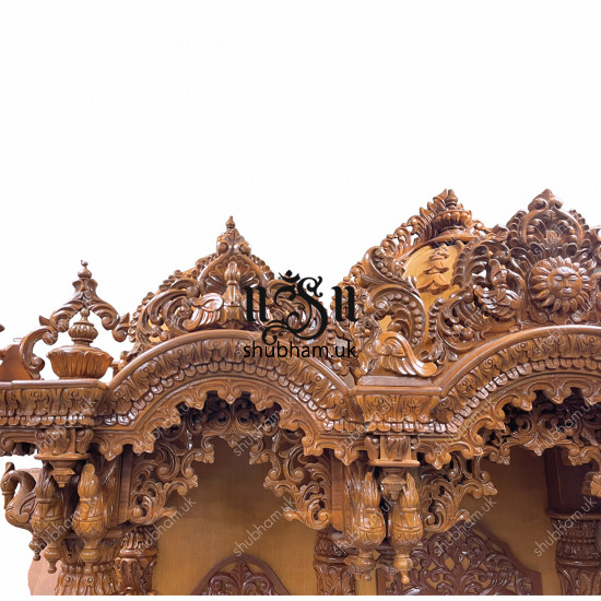 Buy Big Exquisite Wooden Mandir Temple in the UK